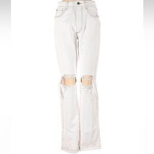 WeWoreWhat white distressed jeans in size 27